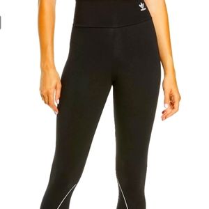 Adidas Womens XL, BLACK LARGE LOGO TIGHTS